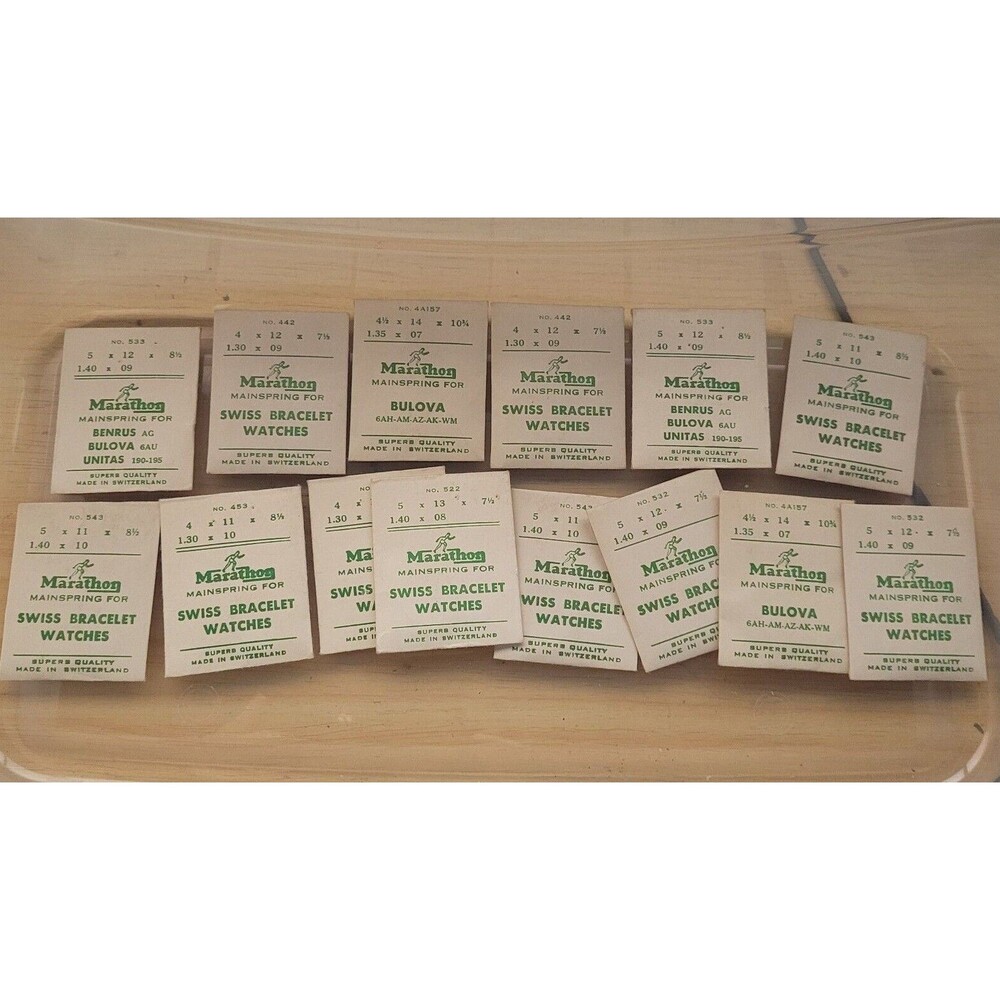 Marathon Mainsprings - NOS - Choose Your Model And Size - Vtg